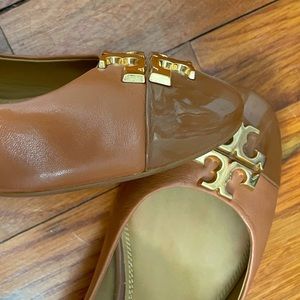 Tory Burch caramel heels
